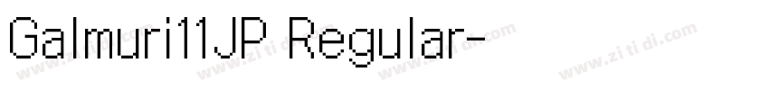 Galmuri11JP Regular字体转换
